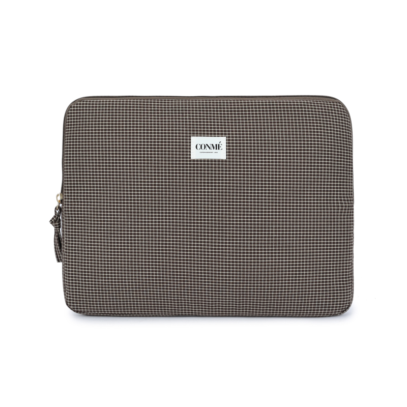Conmé Computer sleeve petit check M. Brun 14" 1