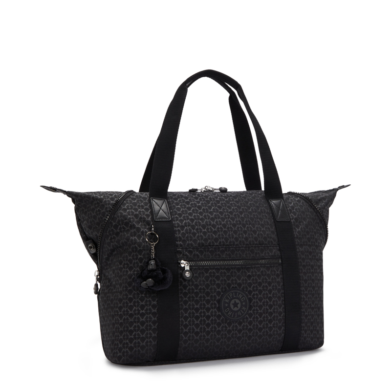 Kipling Shopper Tote Svart med mönster 4