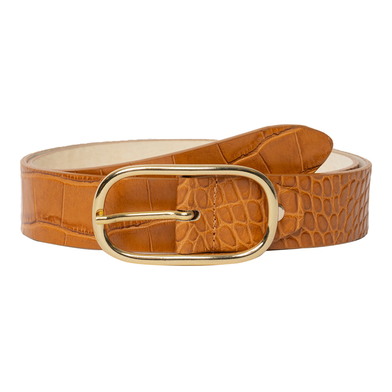 RE:DESIGNED Bælte Francini Cognac 85 Cm 3