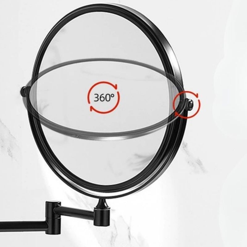 UNIQ Vægspejl med 10X forstørrelse Sort 3
