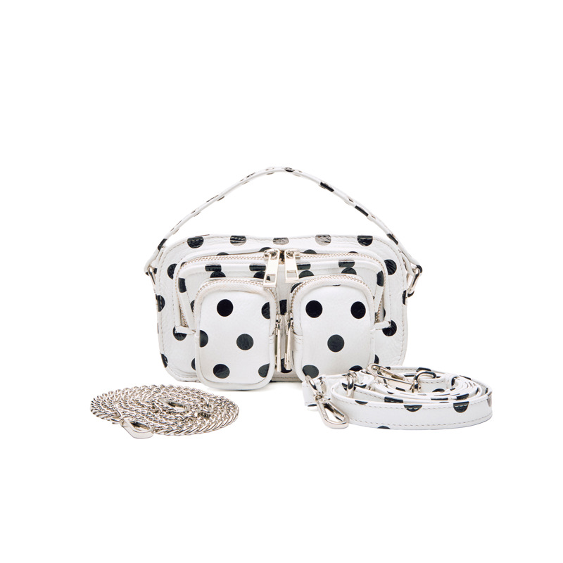 Núnoo Crossbody Helena Polka Sort/prikker 3