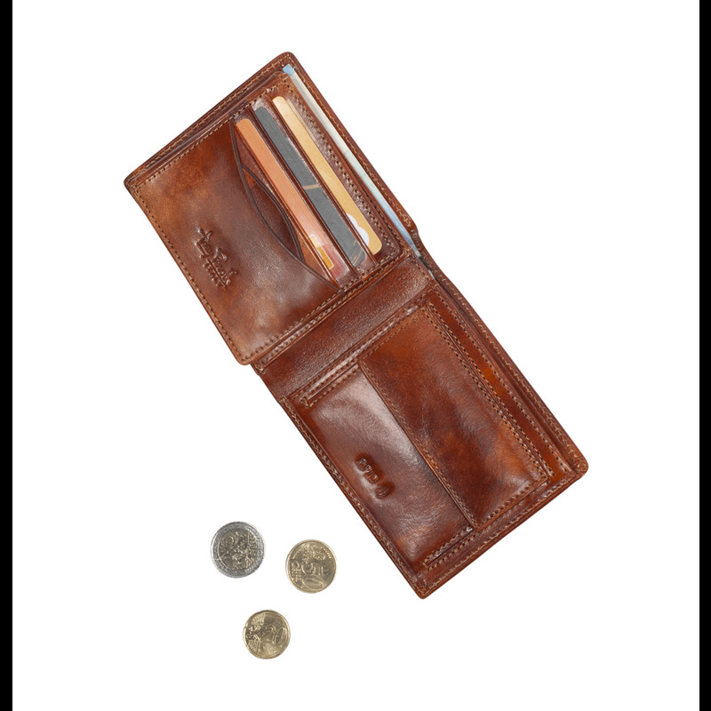 Tony Perotti Pung Billfold van Gogh Cognac 3
