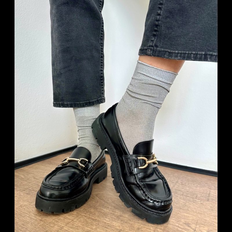 Conmé Strumpor Lurex Grå/Silver Str. 40-42 3