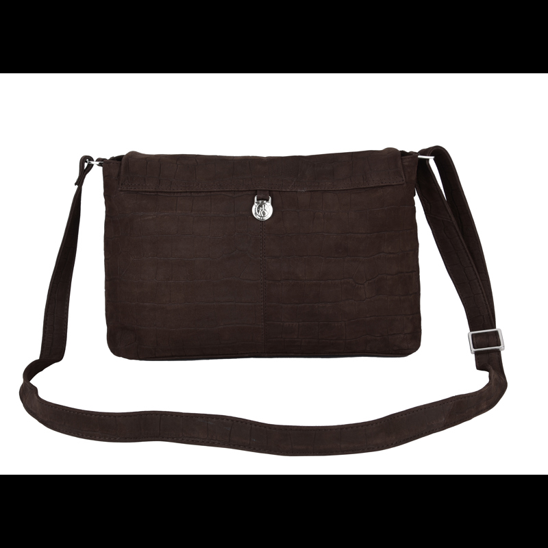 Adax Skuldertaske Kelly Capri Brun/rød 3