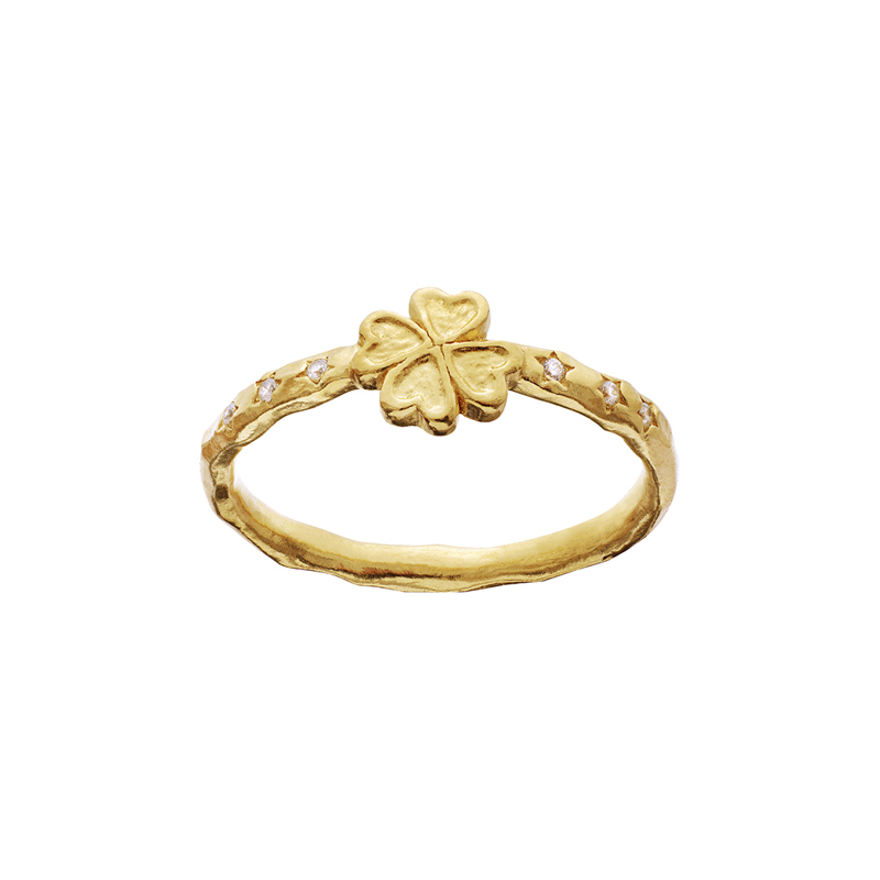 Maanesten Ring Clover Guld Str.55 1