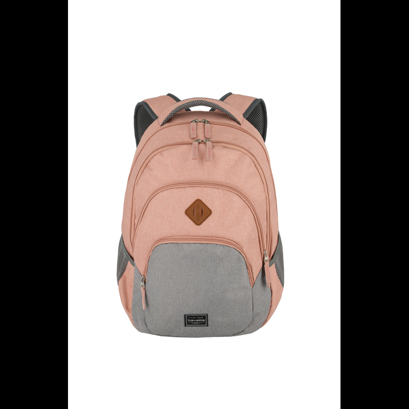 travelite Basics ryggsäck Rosa/Grå 15" 1