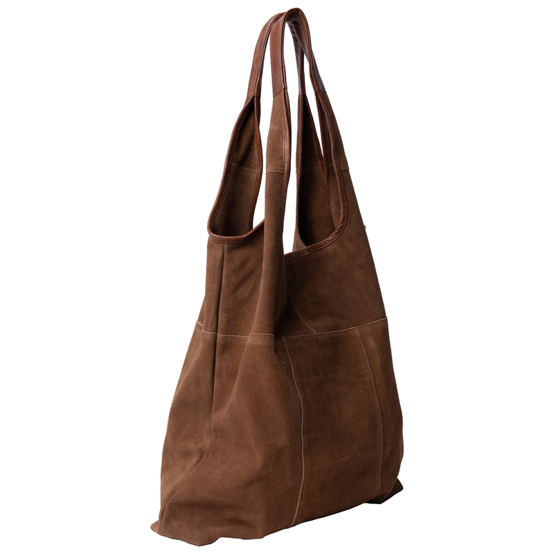 RE:DESIGNED Shopper Lyra Suede Brun 5