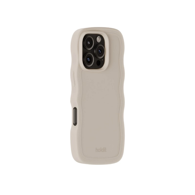 Holdit Mobilcover Wavy Beige Iphone 16 Pro Max 2