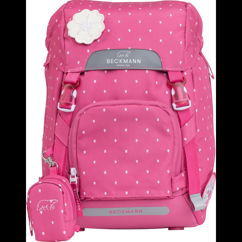 Beckmann Skolväska Classic Strawberry Rosa mönster 2