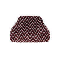 By Stær Clutch Alba Zig Zag Svart med mönster 1
