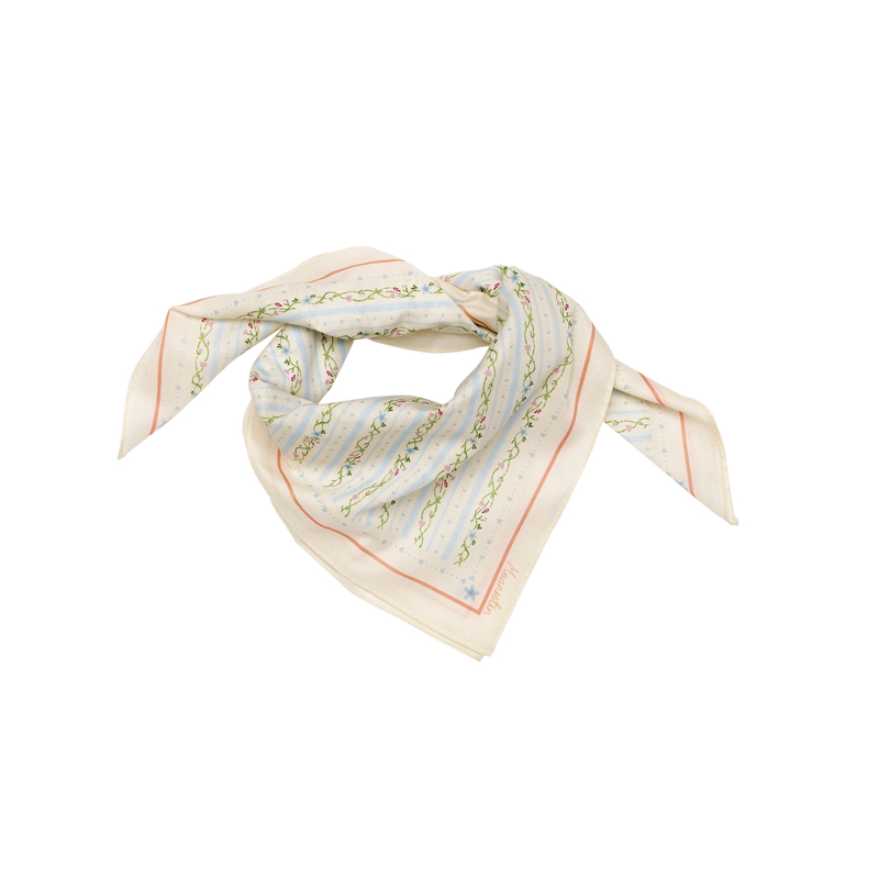 Maanesten Sjal Alina Summer Stripe Blå 1