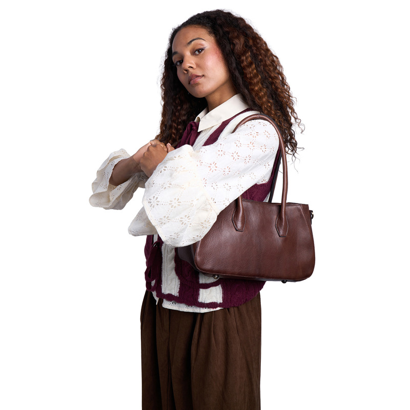 RE:DESIGNED Skuldertaske Silje Small M. Brun 2