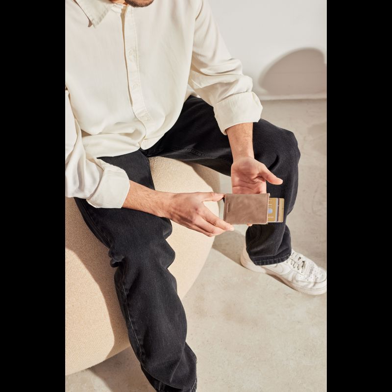 Secrid Korthållare Slimwallet Beige 2