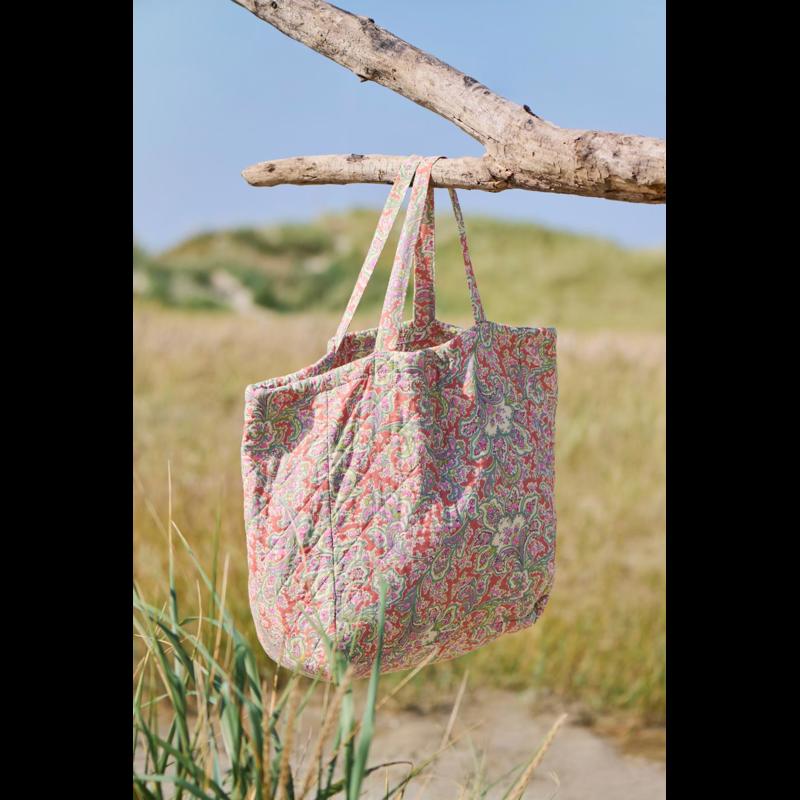 Ib Laursen Shopper Quiltet Grøn/orange 4