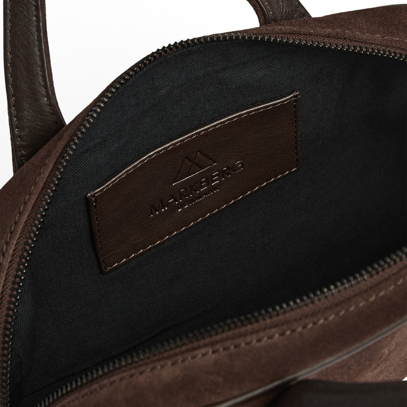 MARKBERG Håndtaske ThoraMBG Suede M. Brun 6