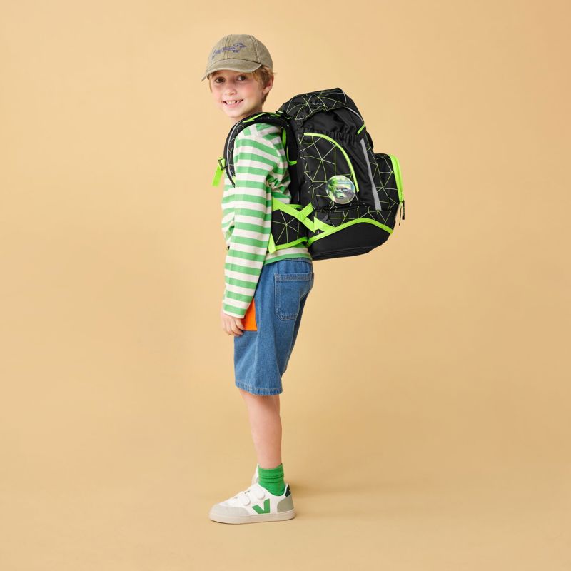 Ergobag Skolväskeset Pack CyBear Race Svart/Grön 7