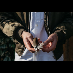 Orbitkey Nøgleholder Crazy Horse Brun/brun alt image