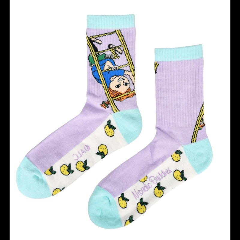Nordic Buddies Strumpor Pippi  Lila Str. 36-42 1