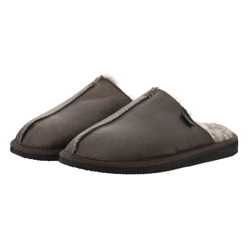 Shepherd Hjemmesko Hugo Oiled Gråbrun Str. 42 4