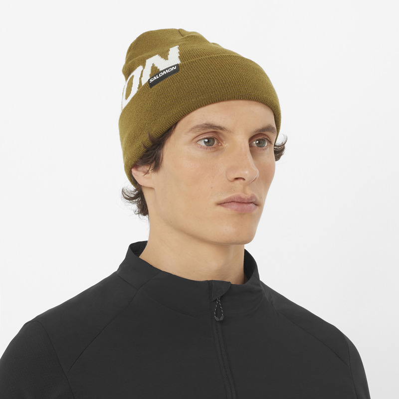 Salomon Mössa Hermitage beanie Oliv 2