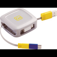 Go Travel Oplader 3 in 1 Retractable Hvid 1