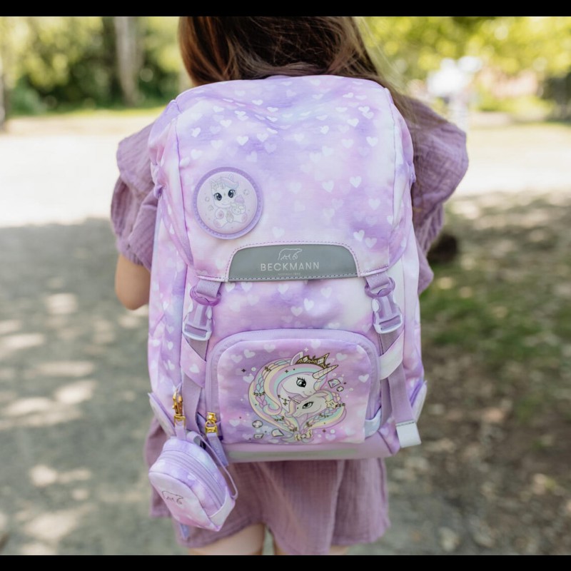 Beckmann Skolväskeset Classic Unicorn Rosa 10