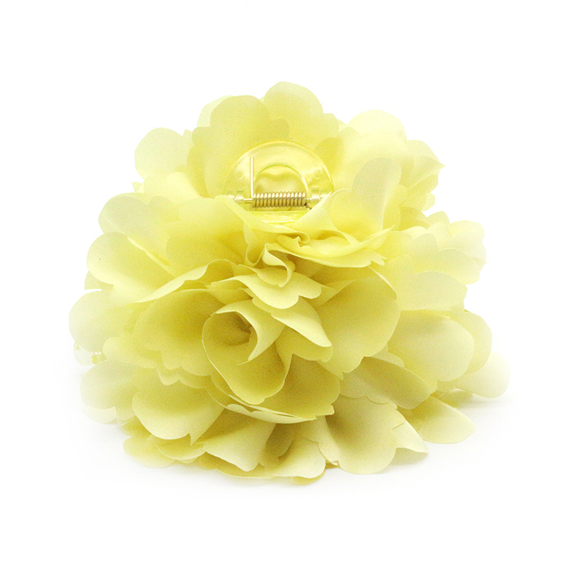 Conmé Hårklemme Lea Big Flower Lysegul 2