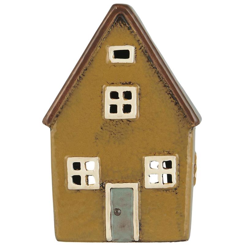 Ib Laursen Fyrfadsstage Hus Nyhavn  Brun/Beige 1