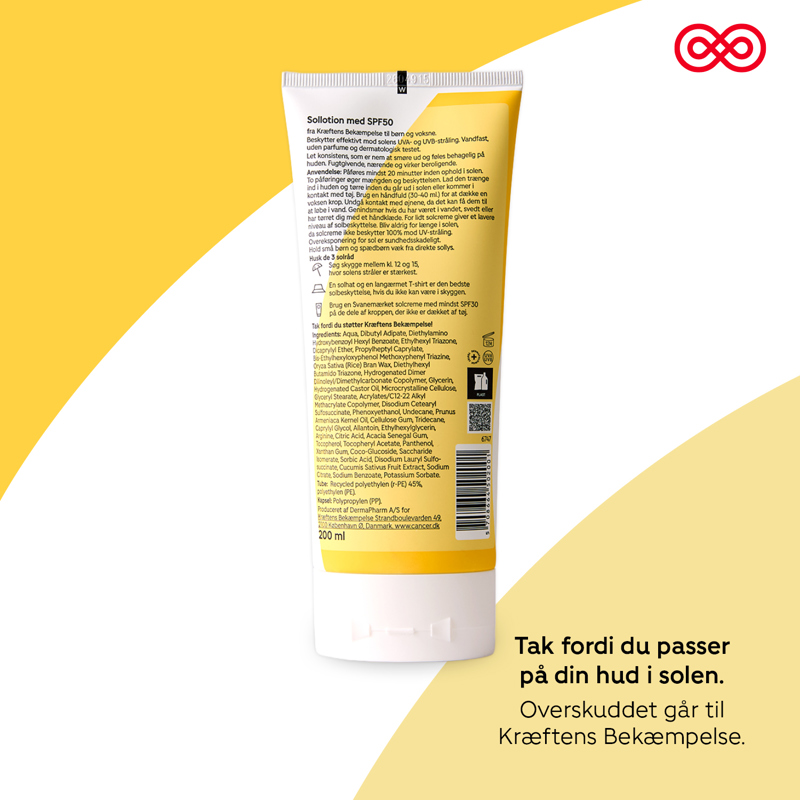 Kræftens Bekæmpelse Sollotion SPF 50 Vit 4
