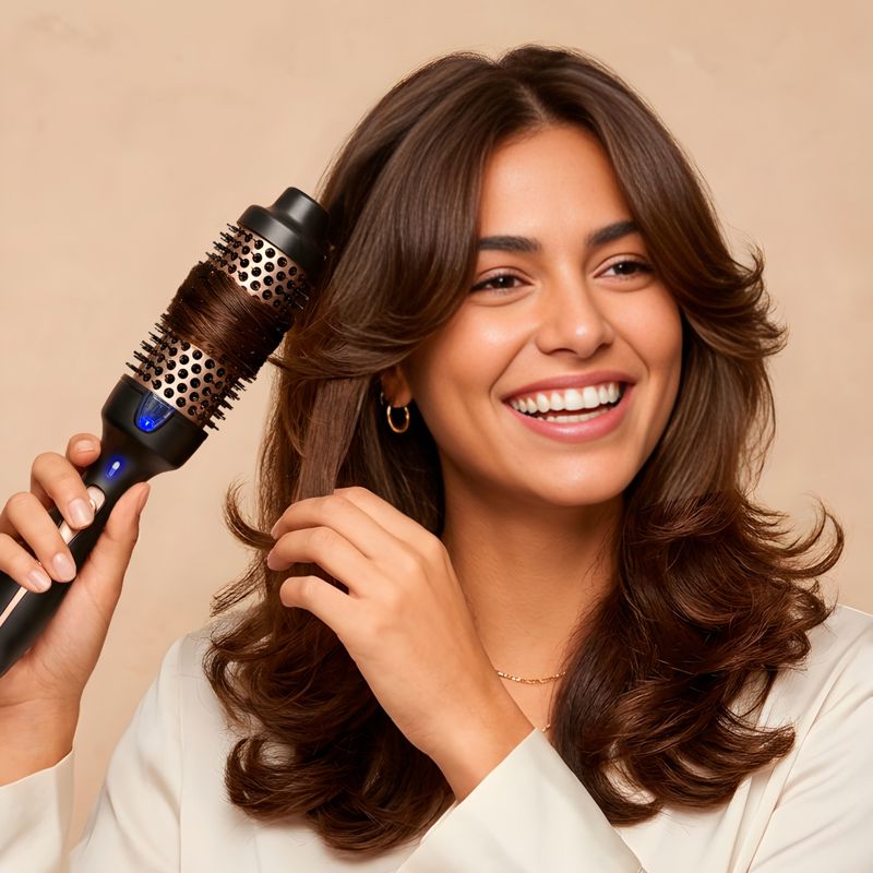 Demeliss Varmebørste Volume Brush Guld/sort 2