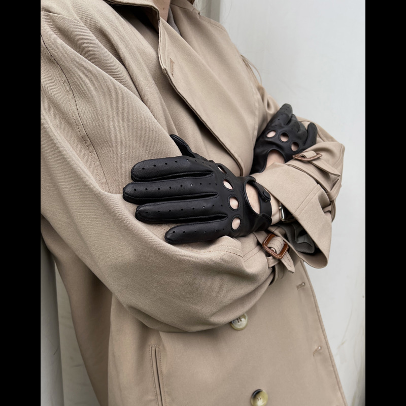 Randers Handsker Dame Kørehandsker Lam Sort Str. 7 3