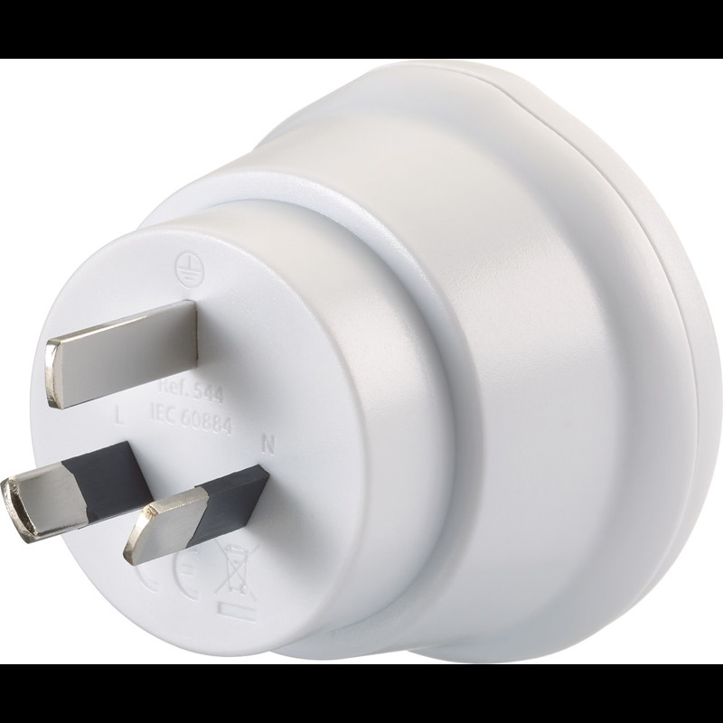 Go Travel Adaptor EU-AUS/China Adaptor Hvid 2