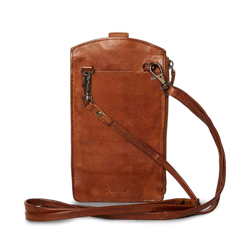 Pia Ries Mobiltaske Cognac 3