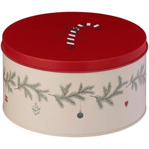 Ib Laursen Rund burk Julpynt Creme