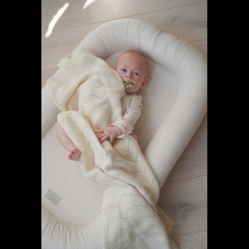 Cam Cam Copenhagen Babyfilt Snäckskal Creme 3