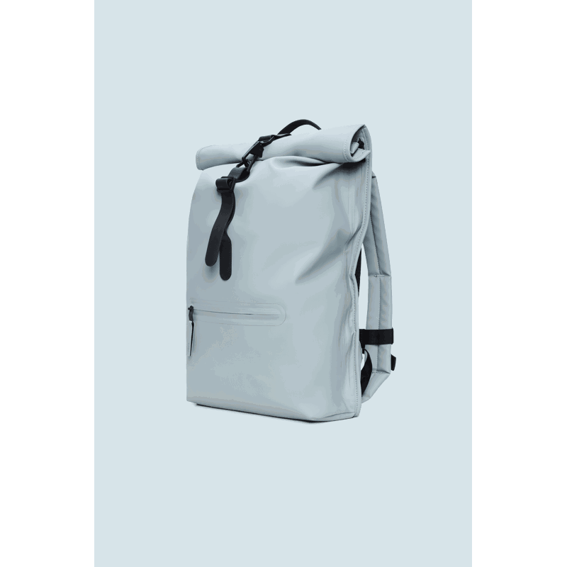 RAINS Ryggsäck Rolltop Rucksack Ljusblå 3