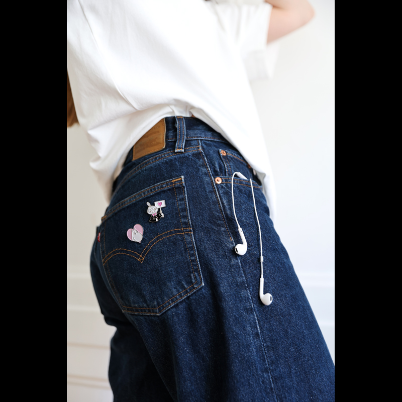 Nordic Buddies Broche Pin Lille My Sort/pink 3