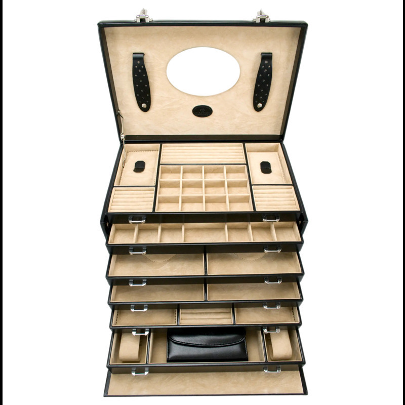 Windrose Smykkeskrin XXL Sort 2