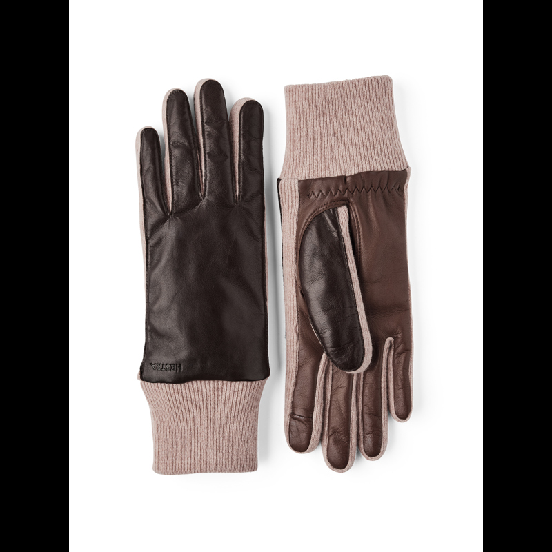 Hestra Damhandskar Jeanne Brun/beige Str. 7 1
