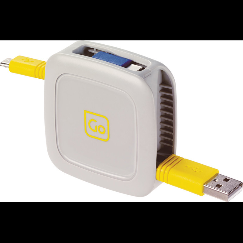 Go Travel Oplader 3 in 1 Retractable Hvid 3