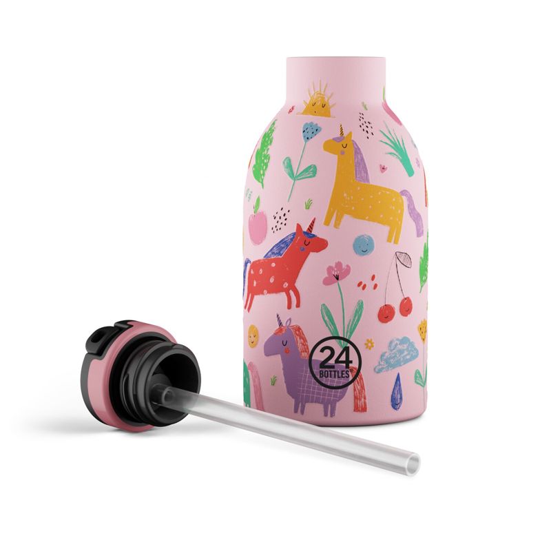 24Bottles Vattenflaska Clima Bottle Rosa mönstrad 4