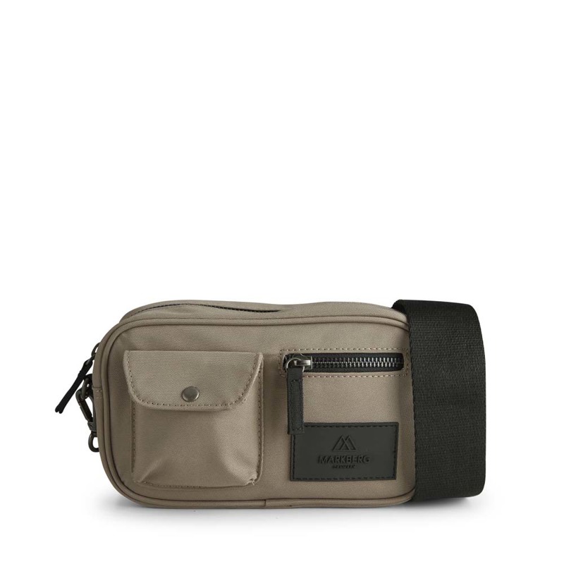 MARKBERG Crossbody Darla Recycle S Taupe/Sort 3