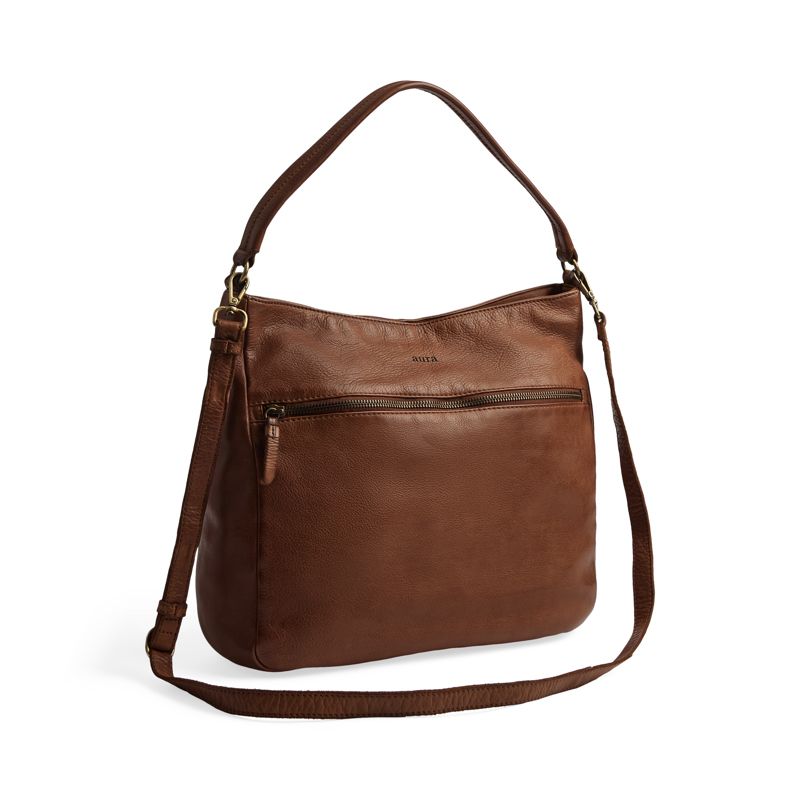 Aura Skuldertaske Salma  Cognac 3