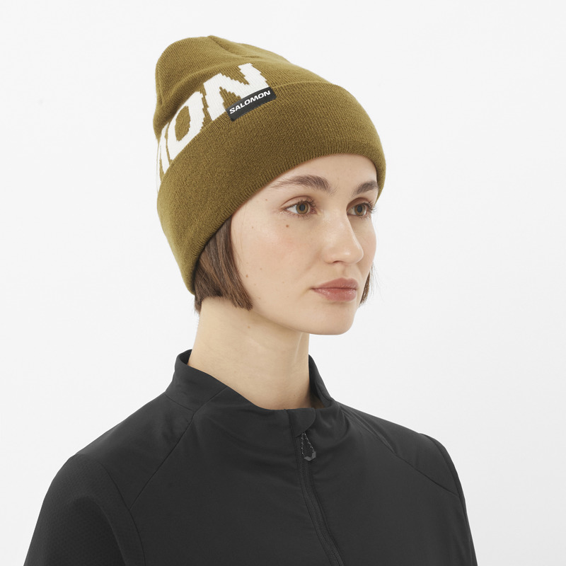 Salomon Mössa Hermitage beanie Oliv 3