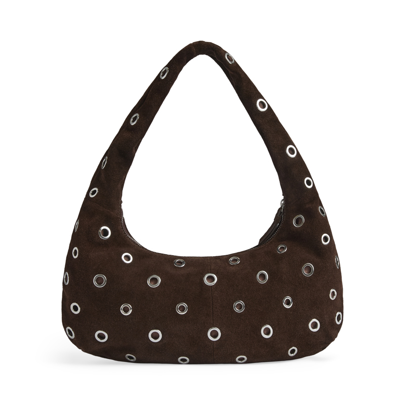 MARKBERG Skuldertaske BreyMBG Suede Sort/Brun 4