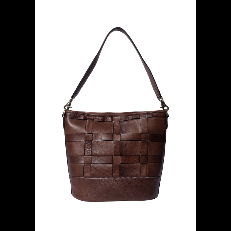 RE:DESIGNED Skuldertaske Noor Big M. Brun 1