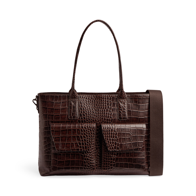 MARKBERG Datorväska KelseyMBG Croco M. Brun 14" 5
