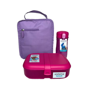 Sistema Kylväska med matlåda Lila/rosa