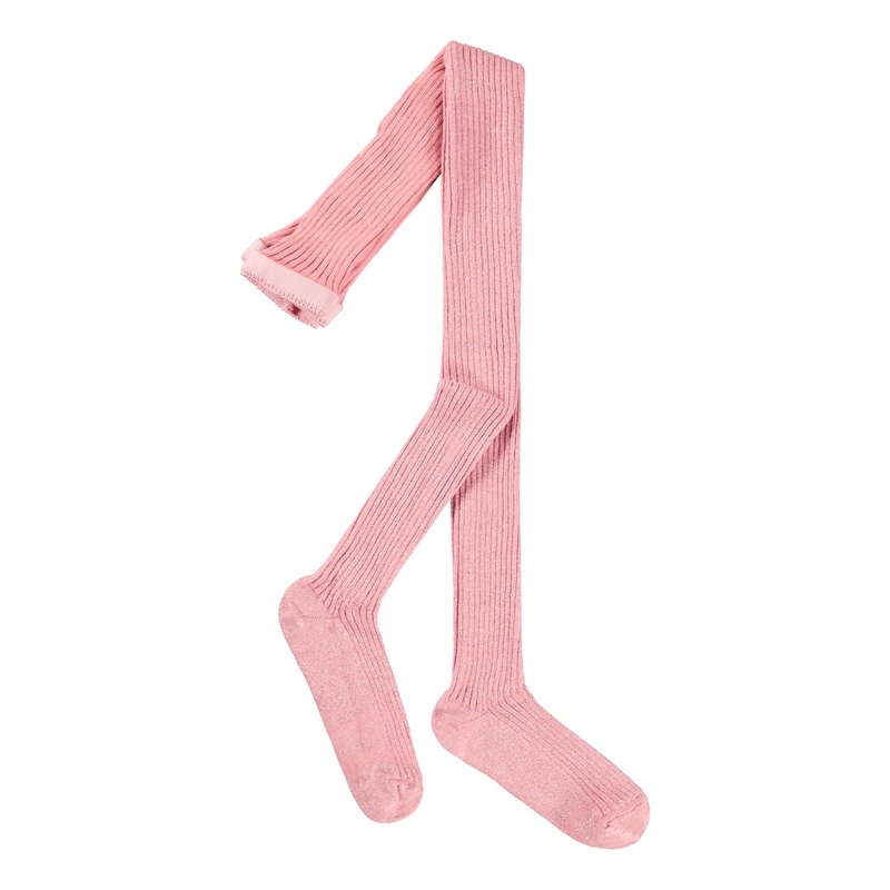Molo Strumpbyxor Glitter Rib Rosa Str. 98-104 1