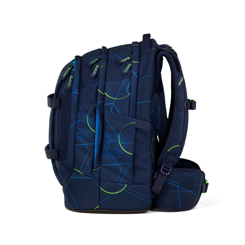Satch Skolväska Pack Blue Tech Blå/Grön 6
